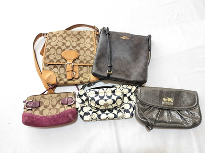 COACH Signature Coach/5 Bags/As Is Shoulder Bag
