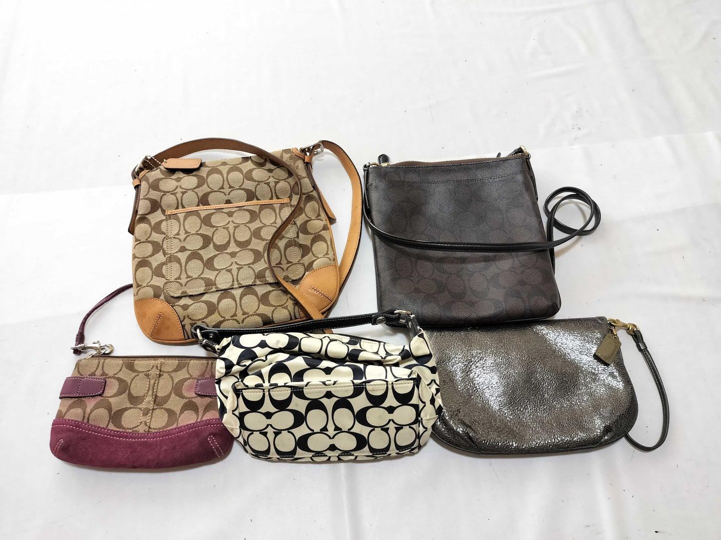 COACH Signature Coach/5 Bags/As Is Shoulder Bag