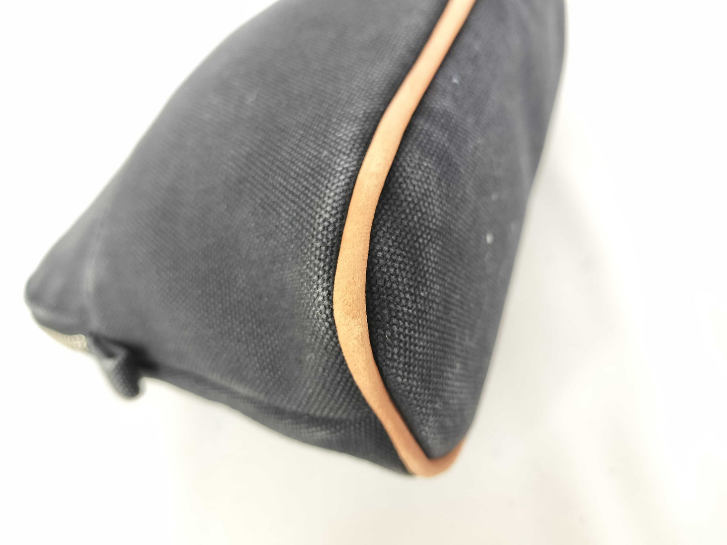 HERMES Bolide Pouch/Canvas/Black Pouch