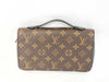 LOUIS VUITTON Monogram Louis Vuitton LOUIS VUITTON M61506 Monogram Macassar Zippy XL Clutch Wallet