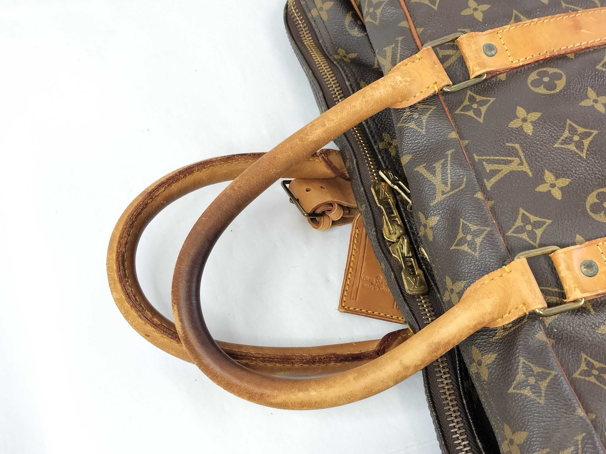 LOUIS VUITTON Monogram Sirius 55 Boston Business Handbag M41404