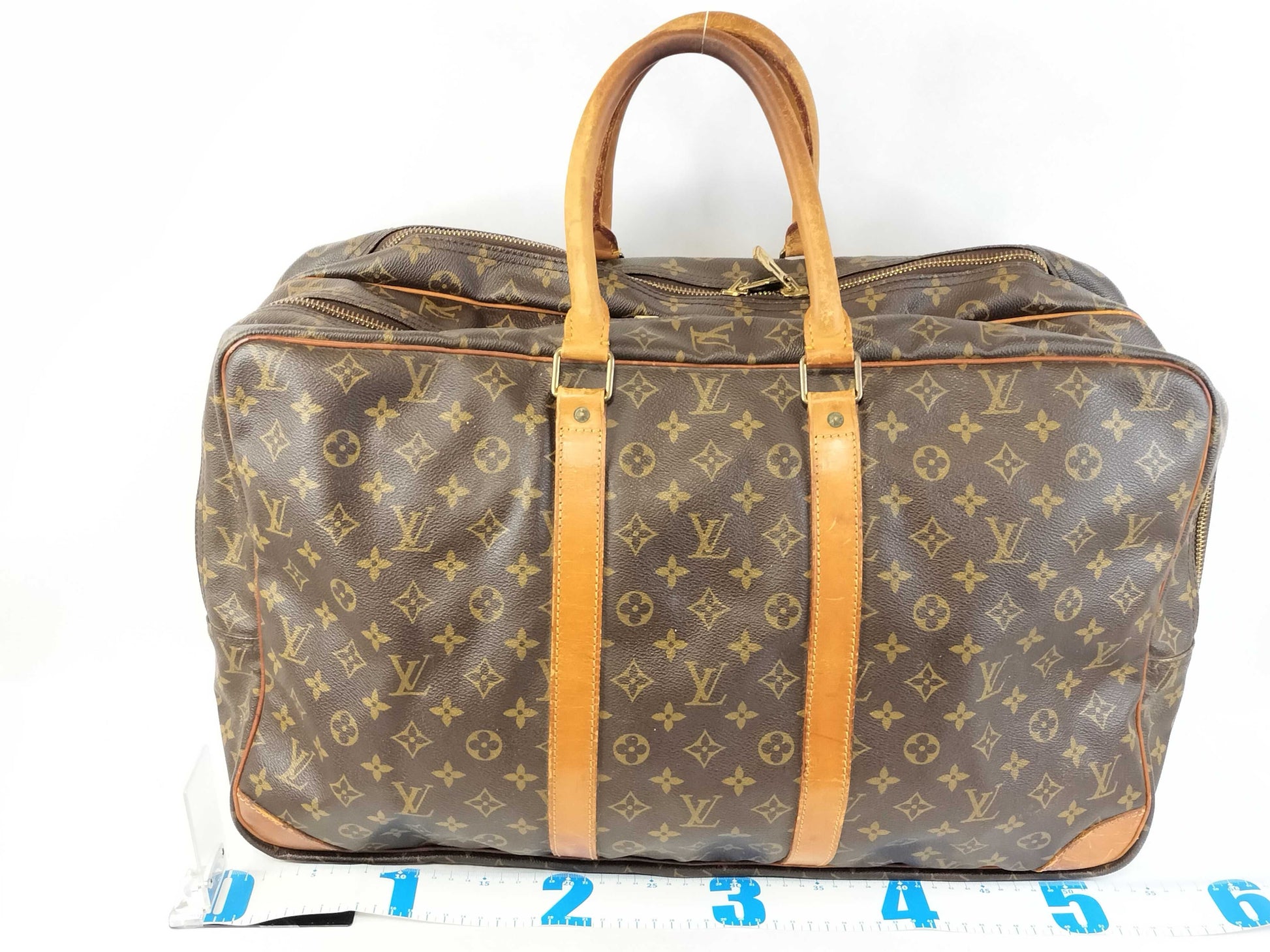 LOUIS VUITTON Monogram Sirius 55 Boston Business Handbag M41404