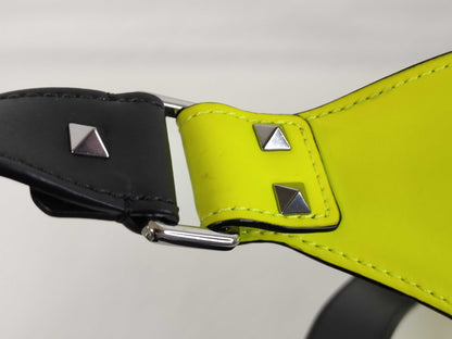 Valentino Garavani VLTN Yellow Leather Waist/Body Bag/Shoulder Bag