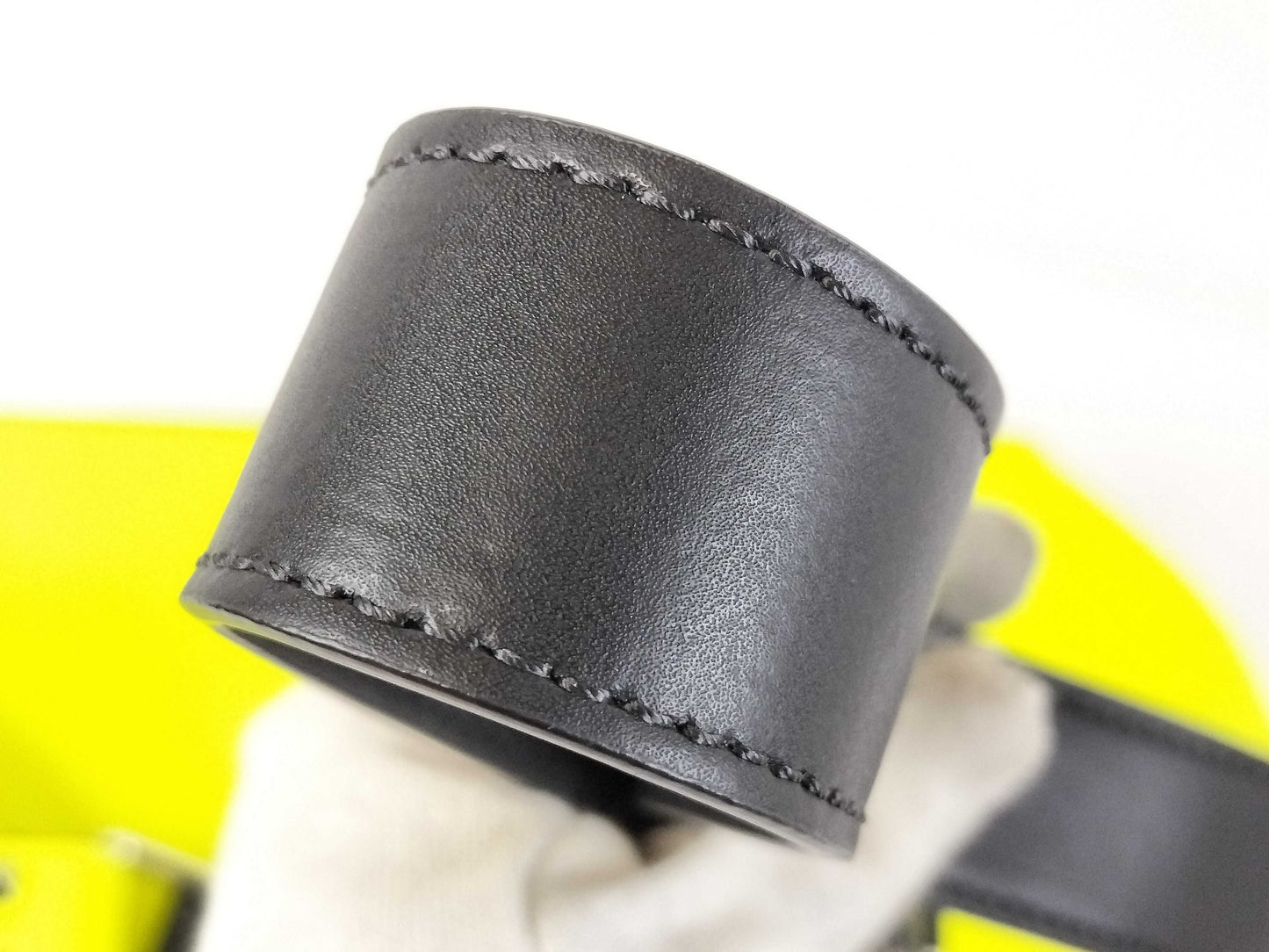 Valentino Garavani VLTN Yellow Leather Waist/Body Bag/Shoulder Bag