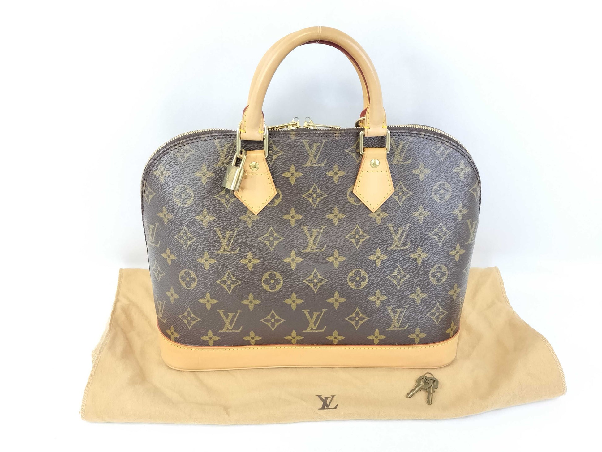 LOUIS VUITTON Monogram Louis Vuitton LOUIS VUITTON M51130 Monogram Alma PM Handbag Handbag