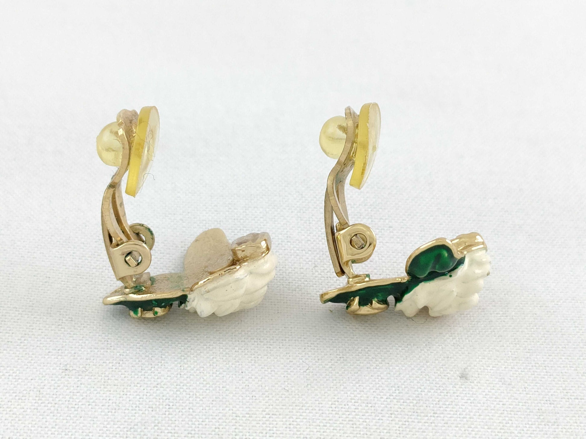 CHANEL Camellia Chanel CHANEL Coco Mark Camellia Gold GP Earrings Accessories Earrings