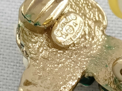 CHANEL Camellia Chanel CHANEL Coco Mark Camellia Gold GP Earrings Accessories Earrings