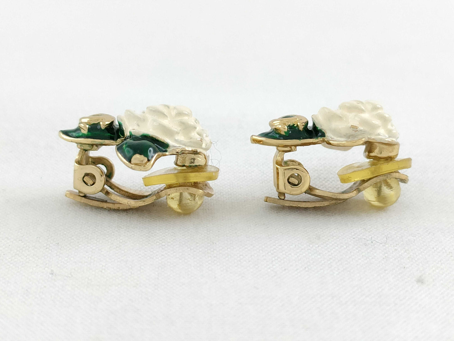 CHANEL Camellia Chanel CHANEL Coco Mark Camellia Gold GP Earrings Accessories Earrings