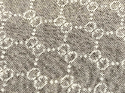 GUCCI 523434 GG Sherry Wool Beige Scarf