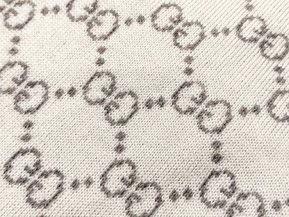 GUCCI 523434 GG Sherry Wool Beige Scarf