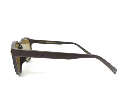 LOUIS VUITTON Monogram Louis Vuitton Z1487E LV Waimea Brown Monogram Sunglasses Eyeglasses Sunglasses Eyeglasses