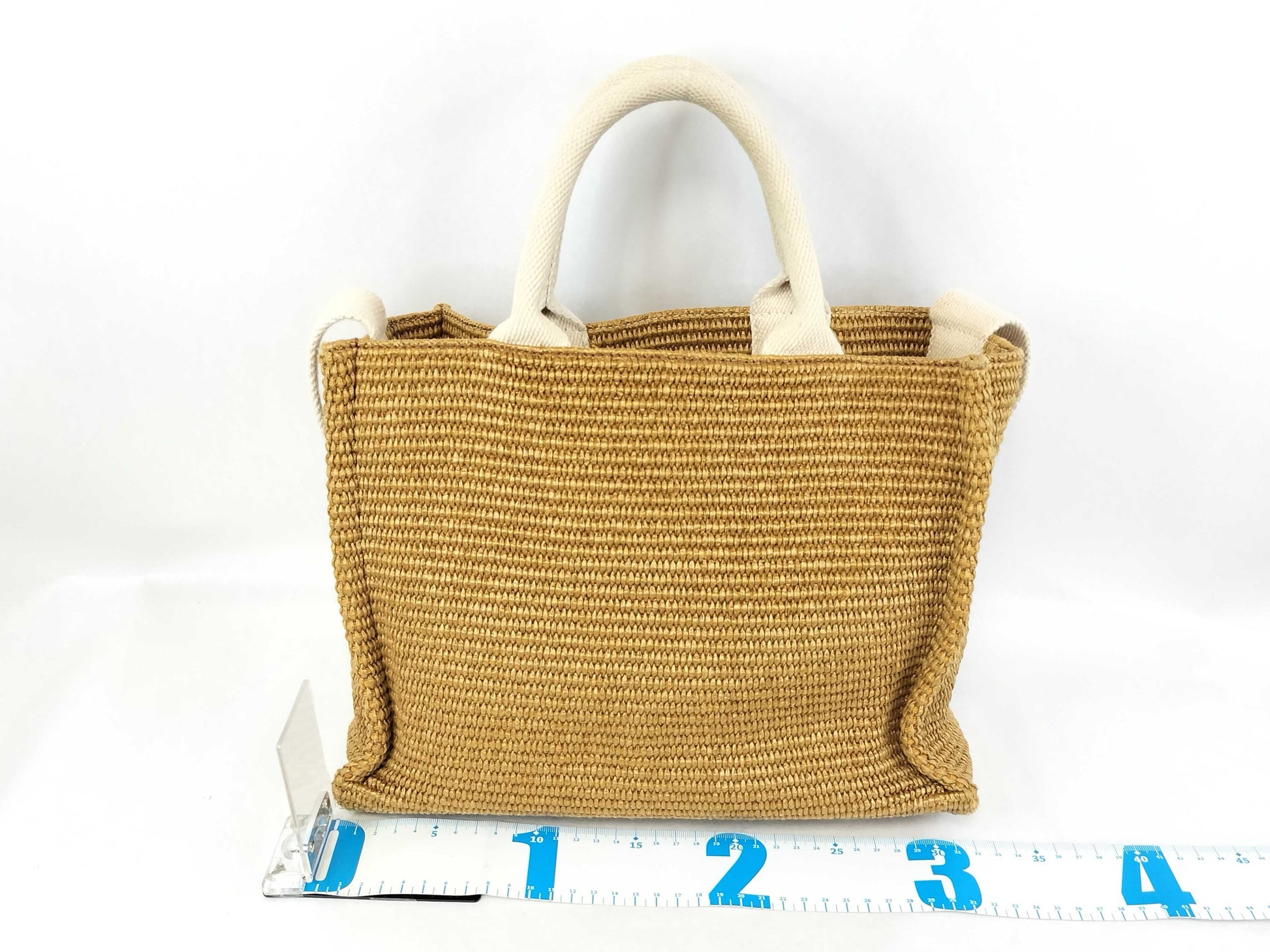 MARNI Raffia Logo Hand Canvas 2-Way Bag Handbag