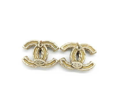 CHANEL Coco Mark Earrings with Engraving 12 P Earrings
