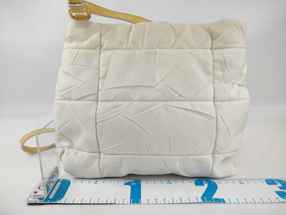 PRADA Nylon Prada Shoulder Bag Nylon White Bag Shoulder Bag