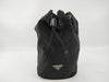 PRADA Nylon Prada Drawstring Pouch, Black Nylon Pouch