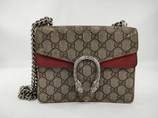 GUCCI GG Supreme GUCCI Dionysus Chain Shoulder Bag GG Supreme Shoulder Bag