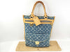 LOUIS VUITTON Monogram Denim LV Tote Bag Flat Shopper M95018 Monogram Denim Handbag