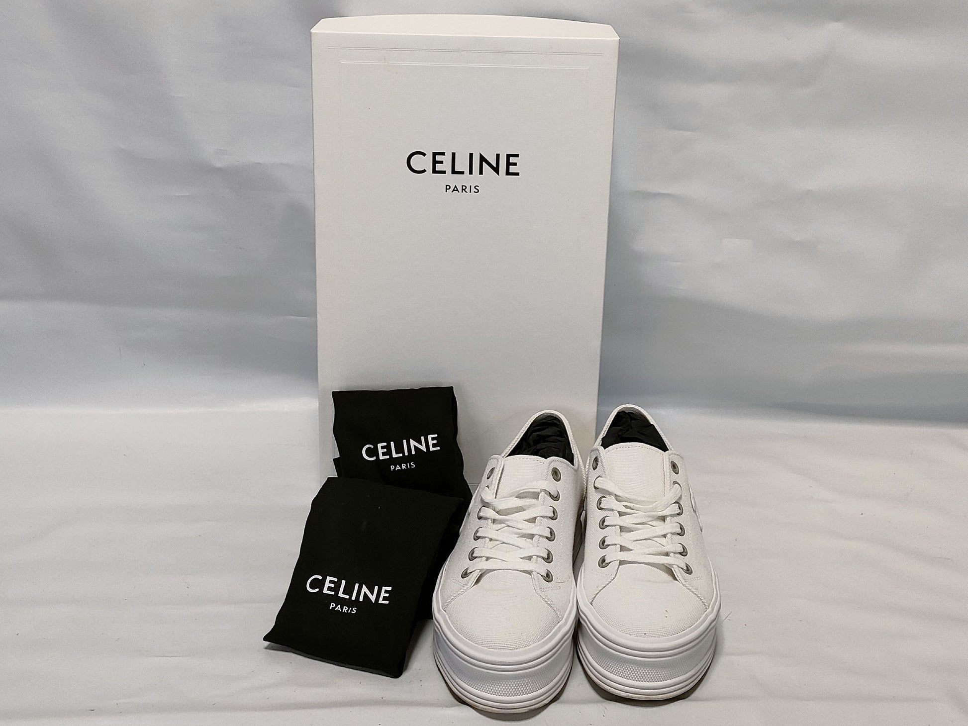 CELINE Canvas Triomphe Sneakers Size 37 Sneakers