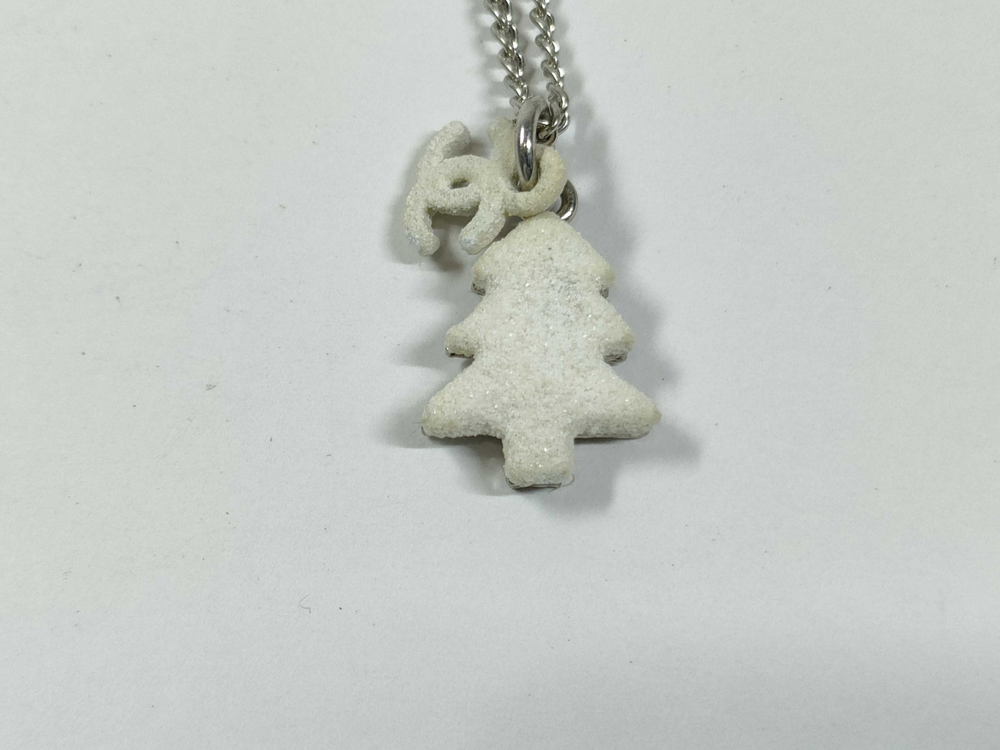 CHANEL CHANEL Coco Mark Christmas Tree Motif Necklace