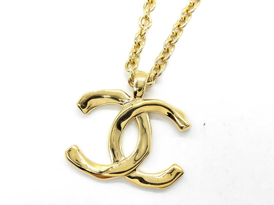CHANEL Coco Mark CHANEL Chanel Coco Mark Necklace Pendant Metal Necklace