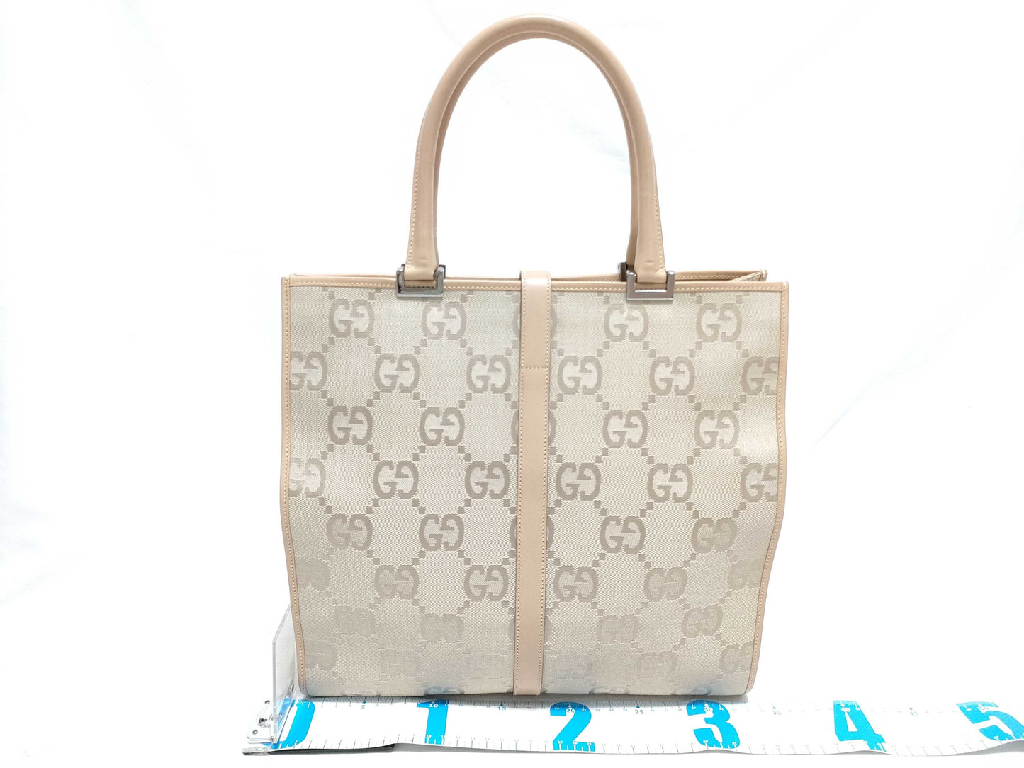 GUCCI GG Jackie Canvas Hand Tote Bag