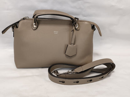 FENDI By the Way Greige Shoulder Bag 8BL146 Strap Shoulder Bag