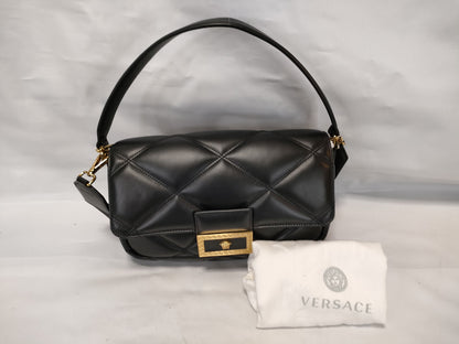 VERSACE Medusa Leather Shoulder Bag