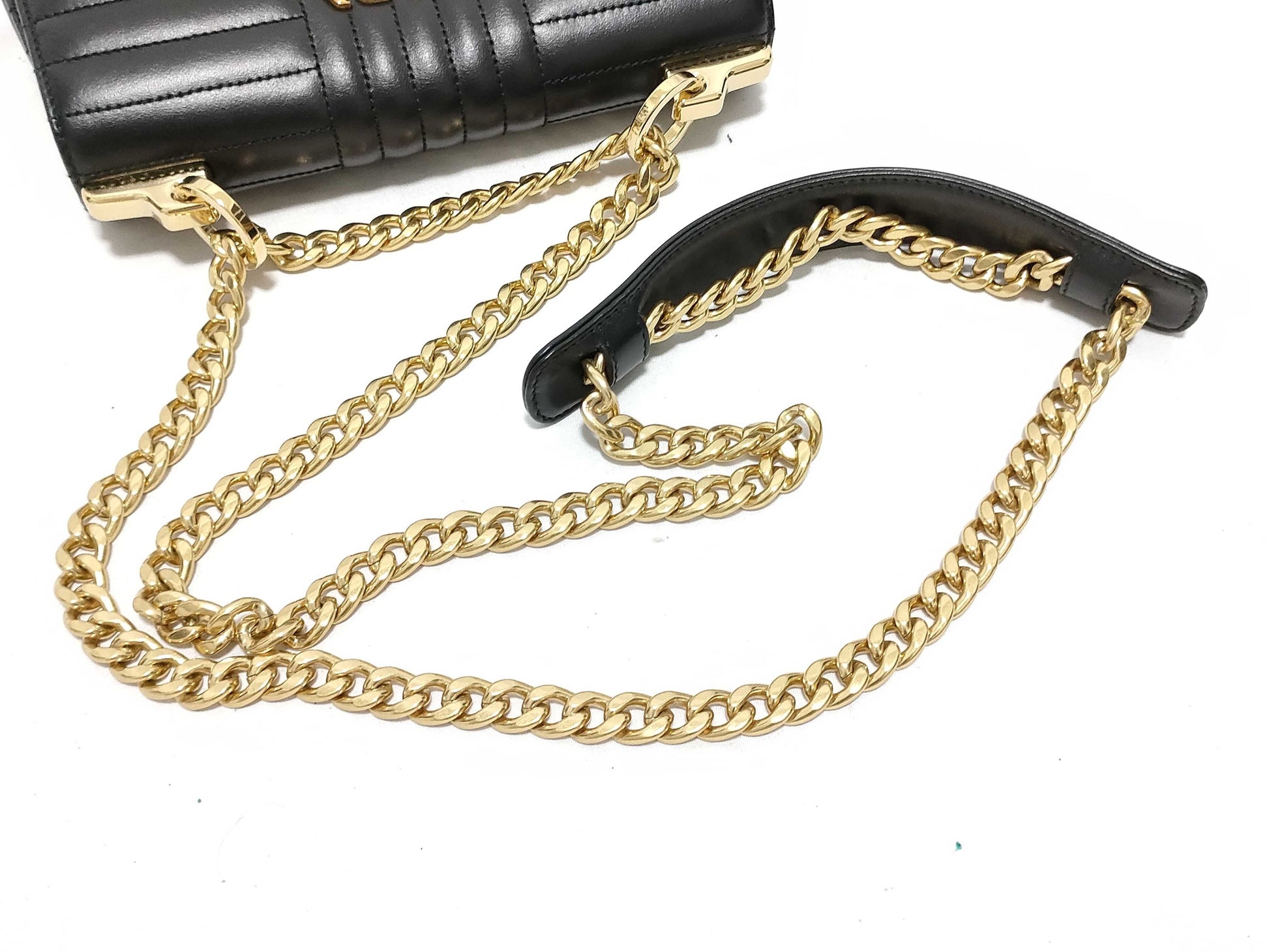 PRADA Diagram Chain Shoulder Bag Crochet Shoulder Bag