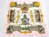 HERMES Carré 90 SANSSOUCY Palace Scarf Silk Pink Scarf