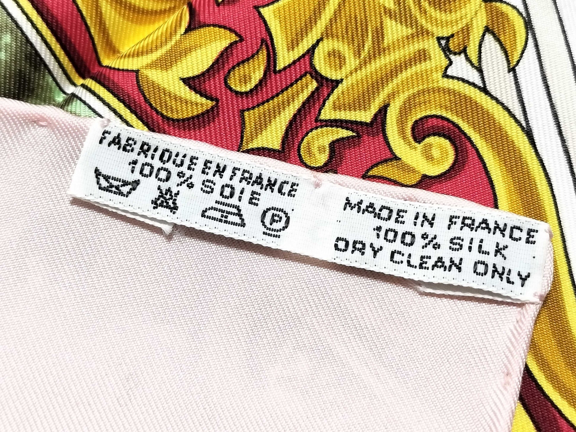 HERMES Carré 90 SANSSOUCY Palace Scarf Silk Pink Scarf