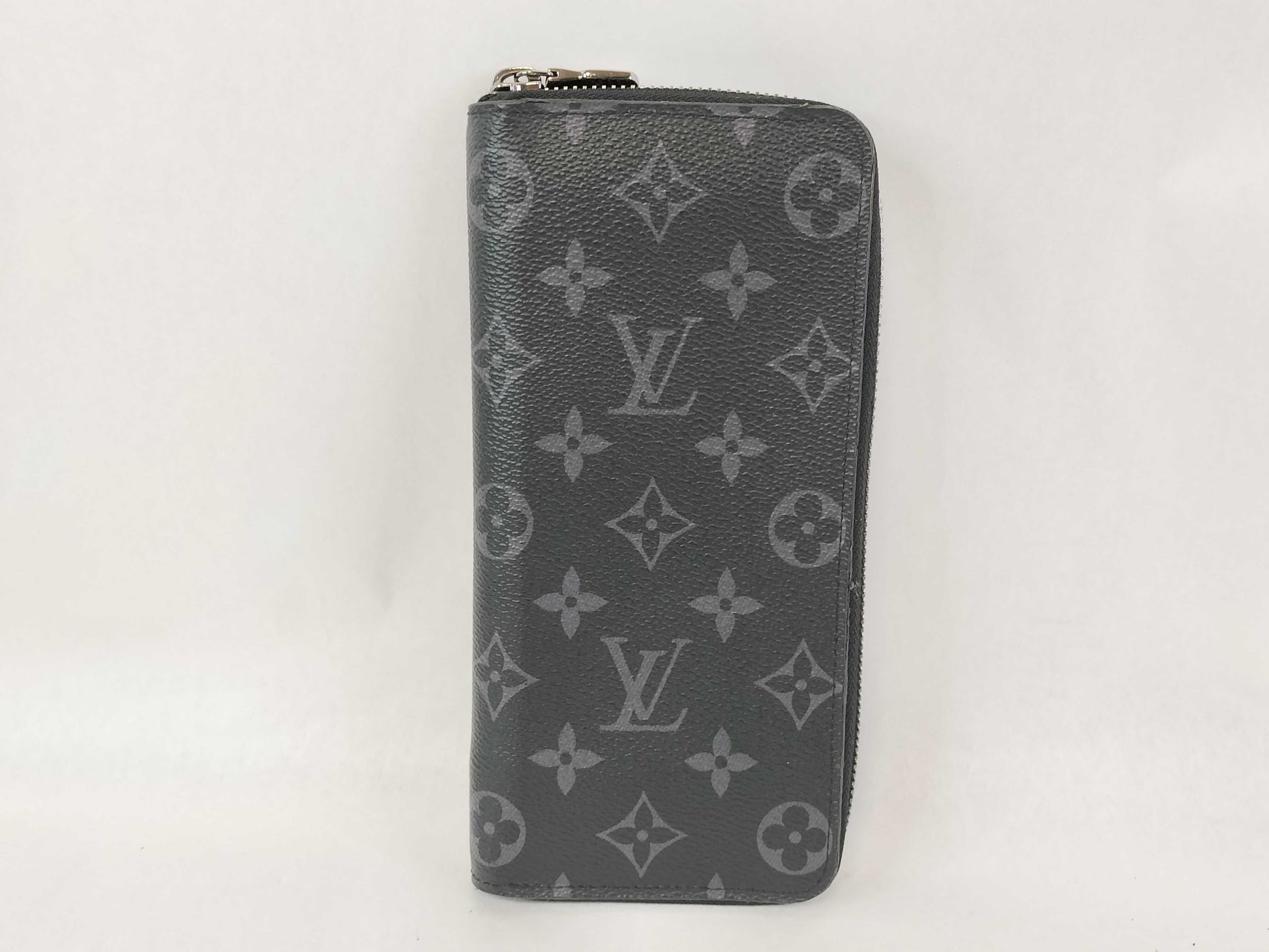 LOUIS VUITTON Monogram Eclipse Zippy Wallet Vertical N62295 IC Activated Wallet
