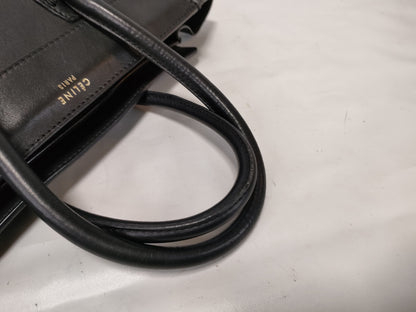 CELINE Luggage Tote Bag Black Handbag