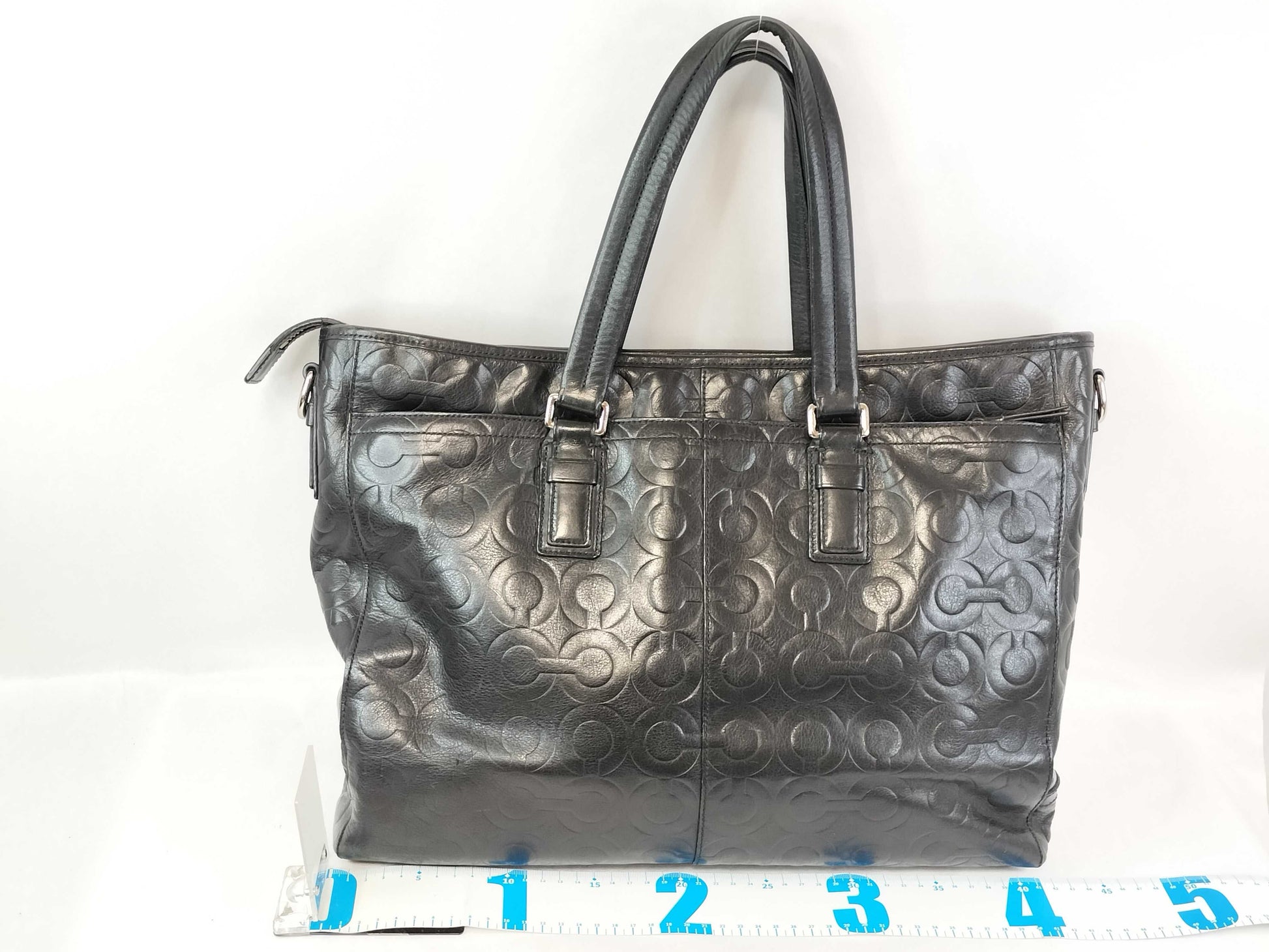 COACH Coach Business Bag Leather Black 70253 Business Bag