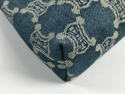 CELINE Paris Macadam Denim Pouch with Tag
