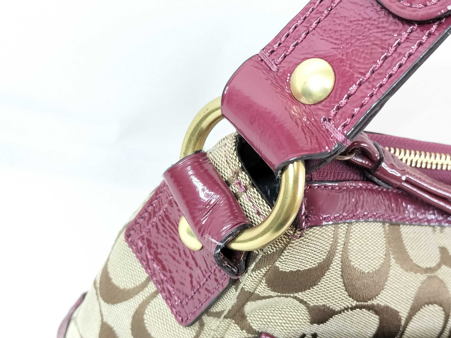 COACH Signature COACH Legacy Turnlock Signature Shoulder Bag F12869 Shoulder Bag