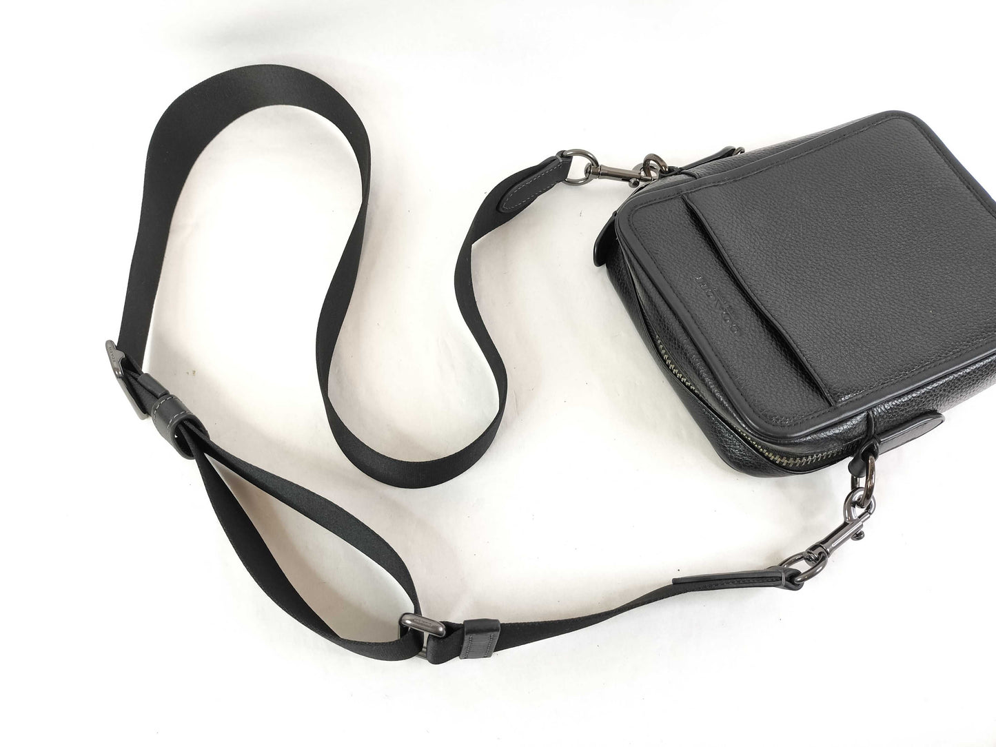 COACH Sullivan Leather Shoulder Bag, Black, Men's, CP178