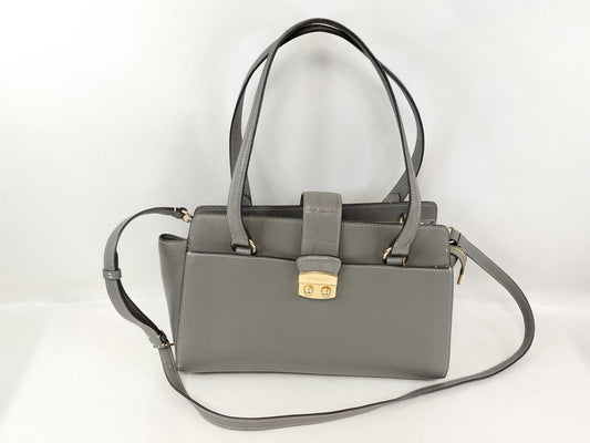 COACH Coach Avery Carryall 2-Way Shoulder Tote Bag in Crossgrain Crocodile Embossed Leather, Gray F38082