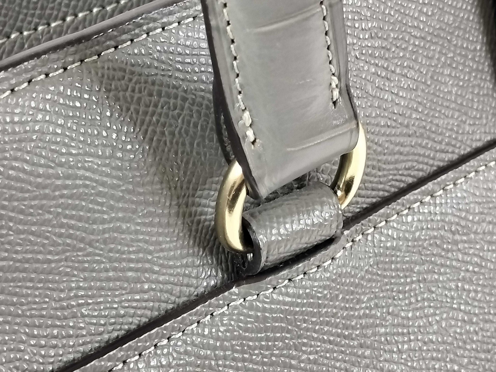 COACH Coach Avery Carryall 2-Way Shoulder Tote Bag in Crossgrain Crocodile Embossed Leather, Gray F38082