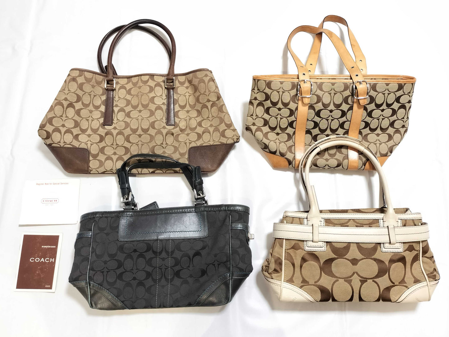 COACH Signature 4-Piece Bag Set