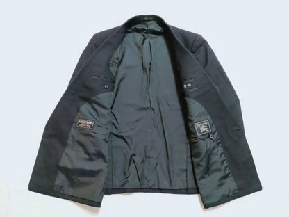 Burberrys Men's Blazer, Navy Blue, Silver Buttons, Size 170