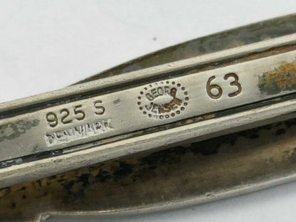 Georg Jensen Tie Clip Set of 2 Tie Clip and Cufflinks