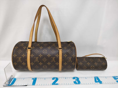 LOUIS VUITTON Monogram Papillon 30 M51385 Handbag with Pouch