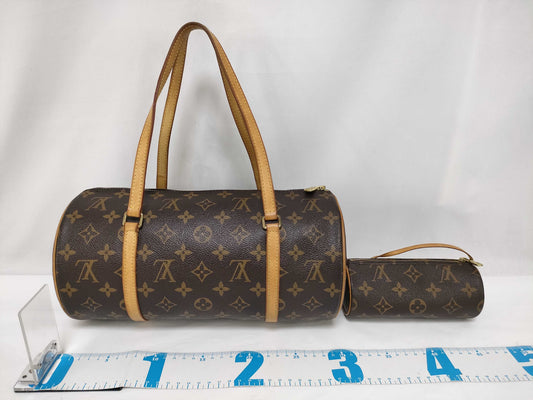 LOUIS VUITTON Monogram Papillon 30 M51385 Handbag with Pouch