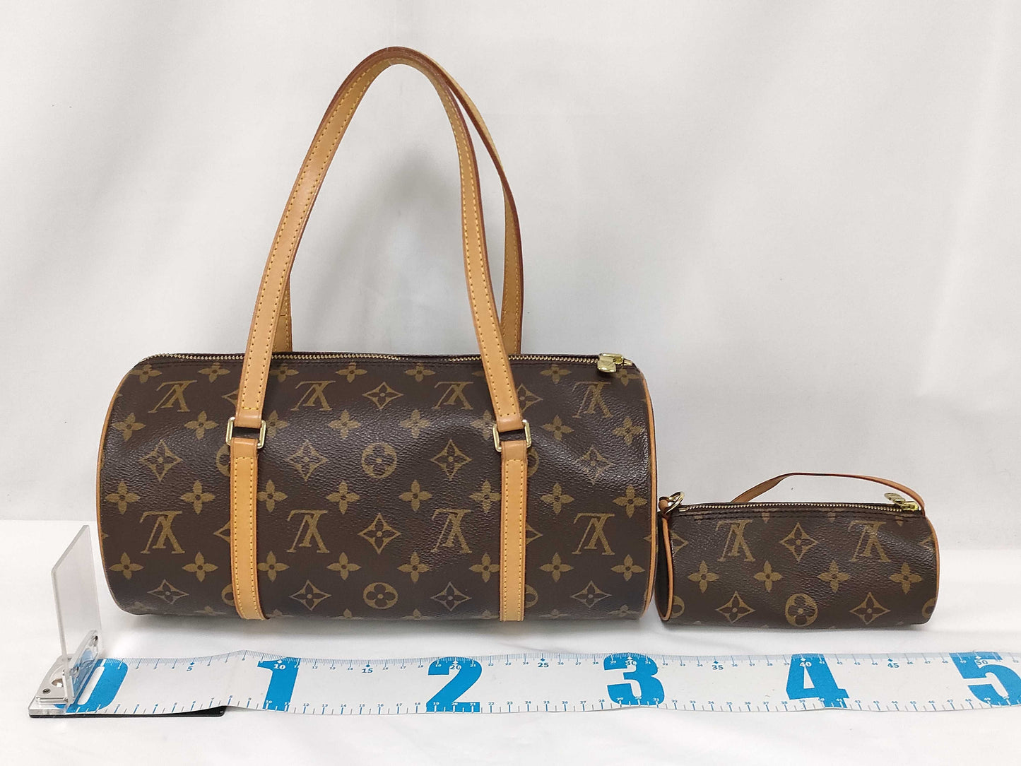 LOUIS VUITTON Monogram Papillon 30 M51385 Handbag with Pouch