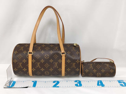 LOUIS VUITTON Monogram Papillon 30 M51385 Handbag with Pouch