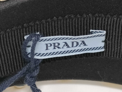 PRADA PRADA 2019 1IH016 Headband with Ribbon, Studs, and Sequins