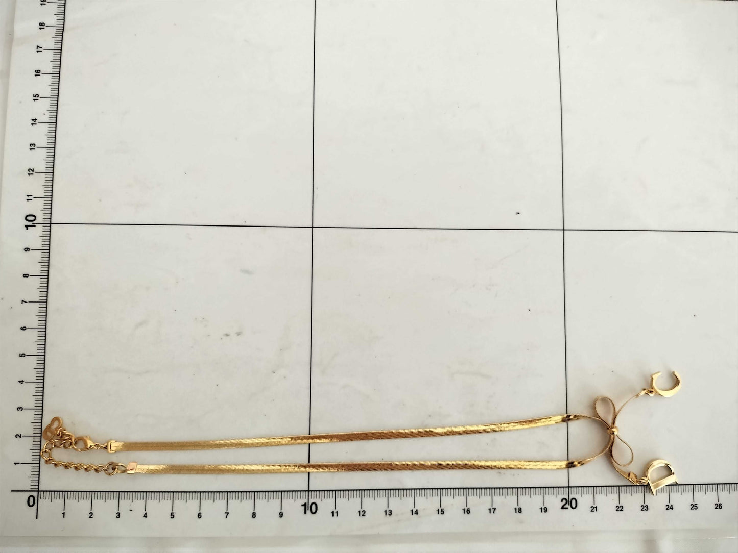 Dior ribbon motif necklace