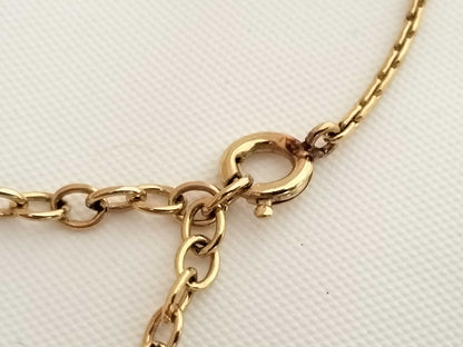 Dior CD logo rhinestone gold necklace