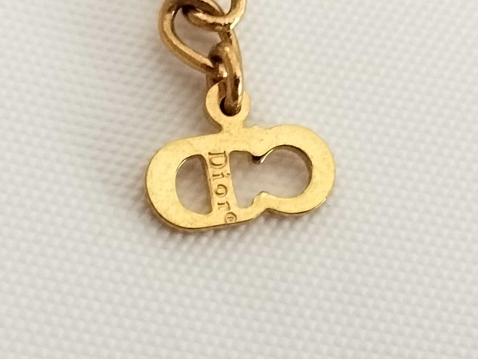Dior Dior CD logo cube necklace gold color necklace necklace