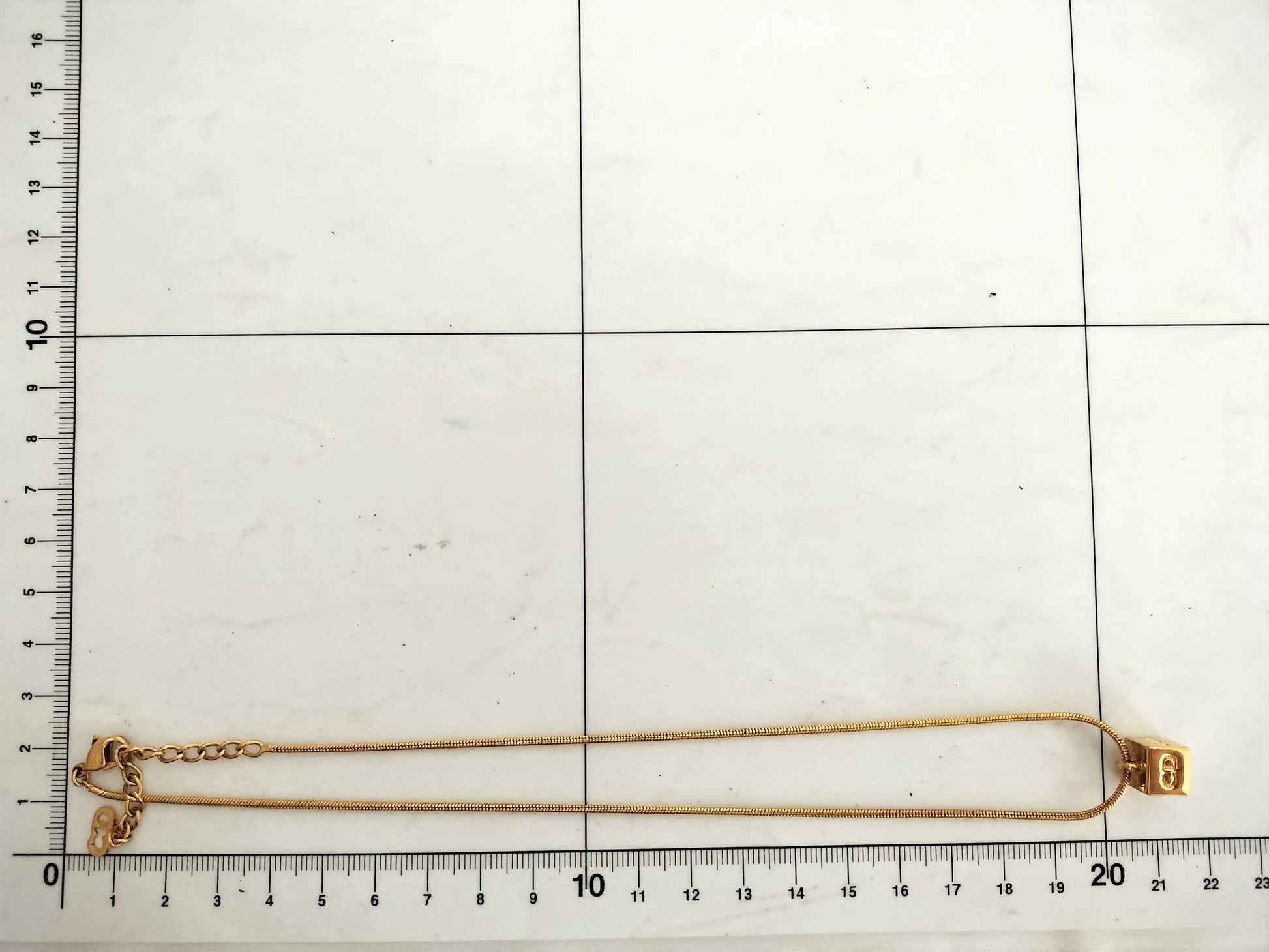 Dior Dior CD logo cube necklace gold color necklace necklace